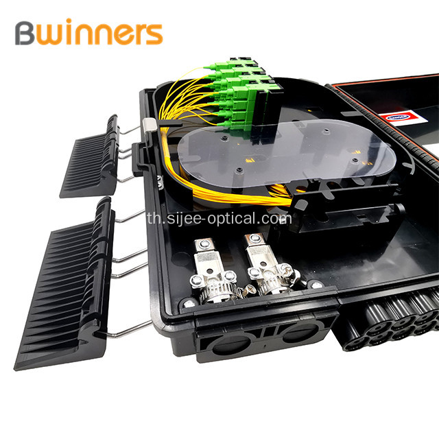 FDB FTTH 16 แกนแยก PLC แยกกันน้ำไฟเบอร์เข้าถึงกล่องขั้วกล่องประกบกัน