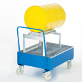 Mobile sump tray for double drum