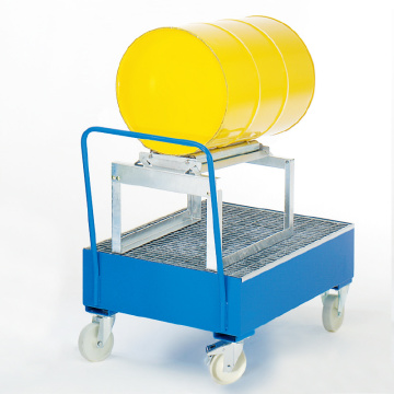 Mobile sump tray para sa dobleng tambol