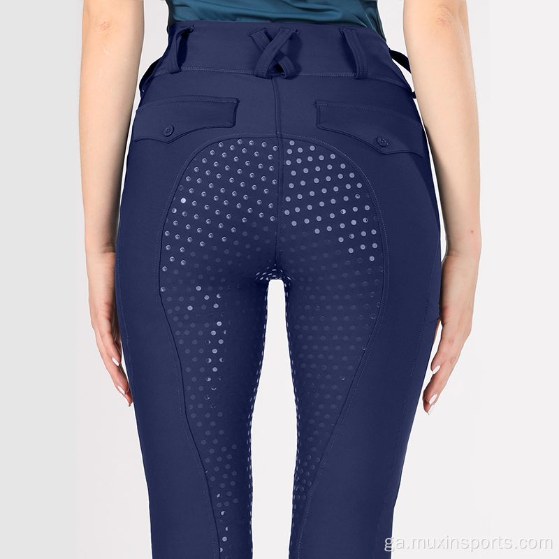 Mná Oiliúna Breeches Breeches Pants le greim silicone