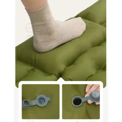 Self Inflating Double Camping Mat: Inflatable Sleeping Pad for Camping Mattress