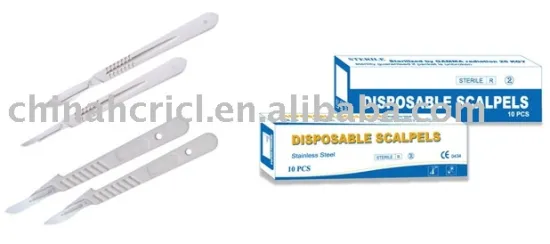 fro medical and hospital with CE Ceritified disposable surgical Stainless Steel Scalpel