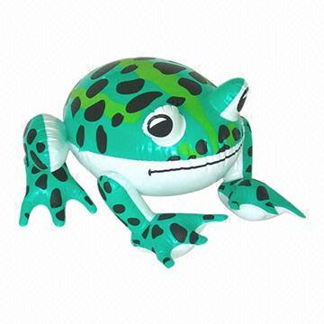Inflatable Frog Animal Toy, Different Animal Shapes Welcomed, Made of 0.18-0.55mm PVC