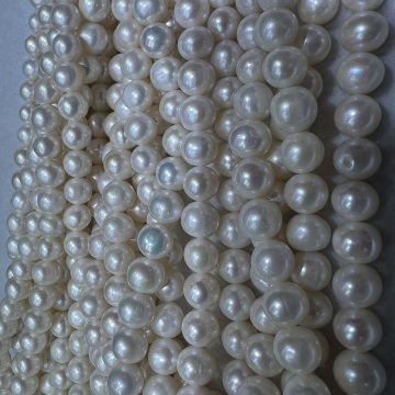 5A 10-11mm 11-12mm Freshwater Natural Pearls - High Gloss Quality DIY Jewelry