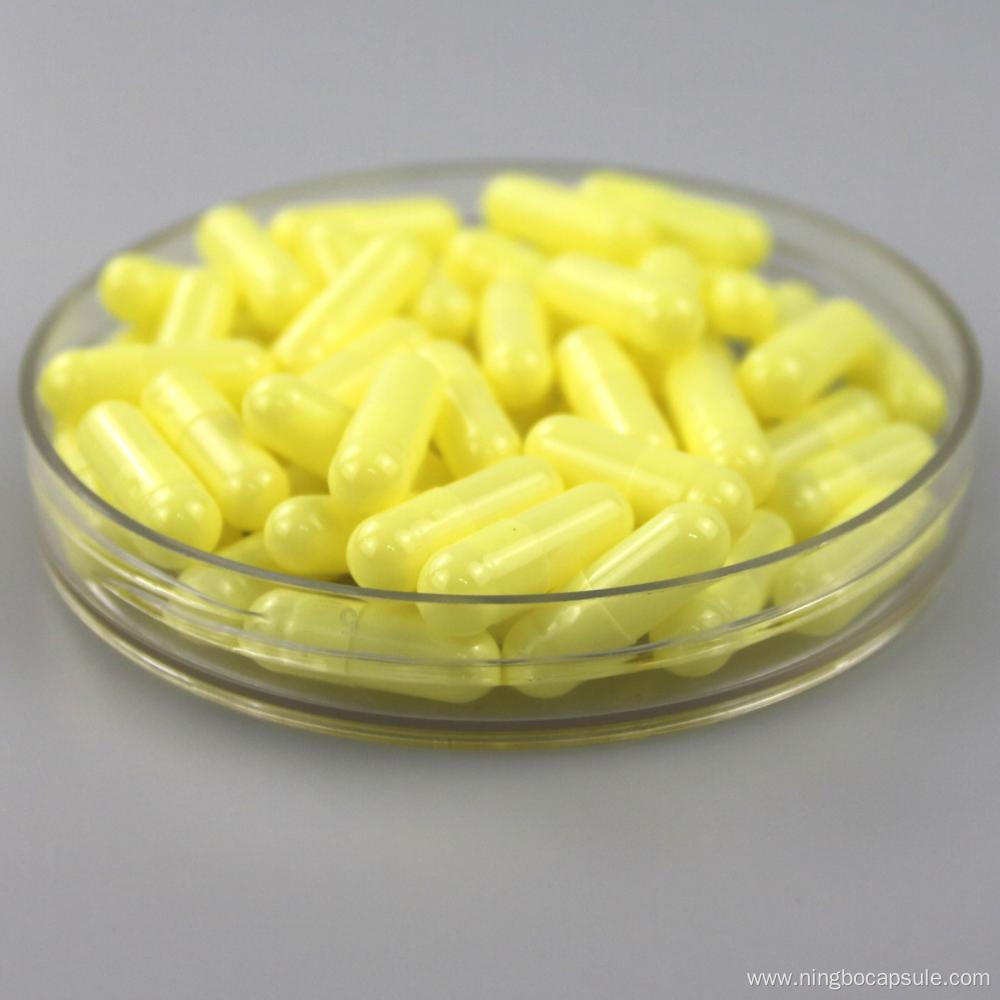 HPMC vegetable empty capsule yellow