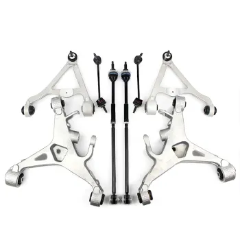 Rear Control Arm Set with Ball Joint Stabilizer Link Tie Rod Kits for Jaguar XF X250 XJ6 X350 XJL X351 XK X150