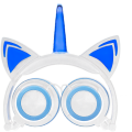 Glowing Unicorn Cat Ear LED Adjustable Lipat Headphone