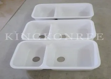 Shining&amp;renewable Acrylic Solid Surface Kitchen Sink Royal Artificial Marble Kitchen Sink