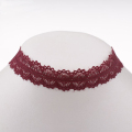 Korte Lace Choker breed bloem Lace ketting voor vrouwen