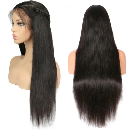360 Lace Frontal Wig Pre Plucked 150% Silk Straight Full Lace Human Hair Wigs 360 Lace Front Human Hair Wigs For Black Women