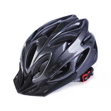 Lightweight and Comfortable Adult Mountain Bike Helmet with Fiber Texture Liner