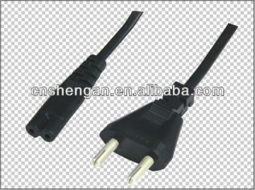 kc 2 round pin plug with figure 8 plug