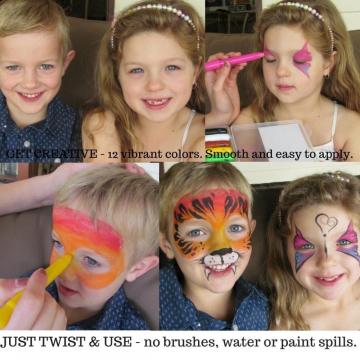 Water based face paint kit