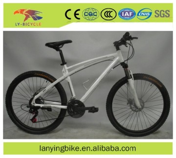 Top sale bicycle 26'' 24/27/30 speed white mountain bike MTB bicycle with double disc brake