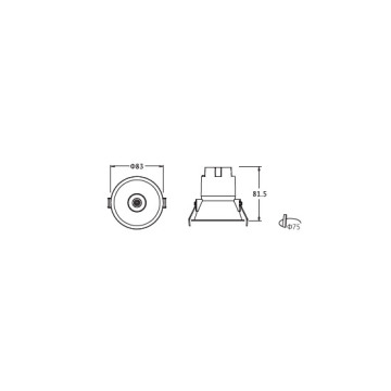 LEDER Wide Beam Dimmercial 5W LED Downlight