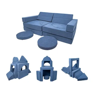 OEKO 15pcs Play Couch - Modular Soft Magnetic Foam for Kids