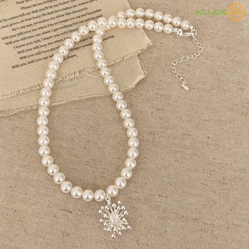 High Quality Pearl Bead Sun Necklace for Ladies