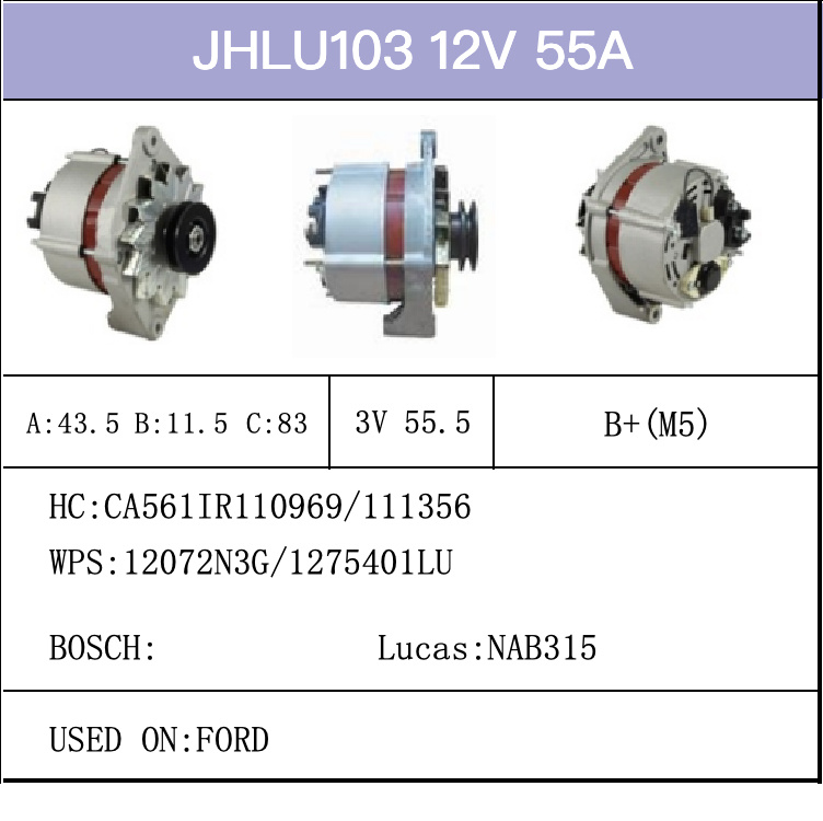 Alternator-Catalogue-JHLU103--X