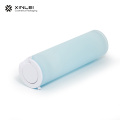 15ml sky blue round acrylic cosmetics vacuum bottle