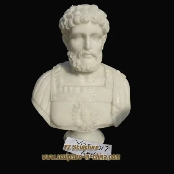 Hand Carved Roman Marble Bust BST028