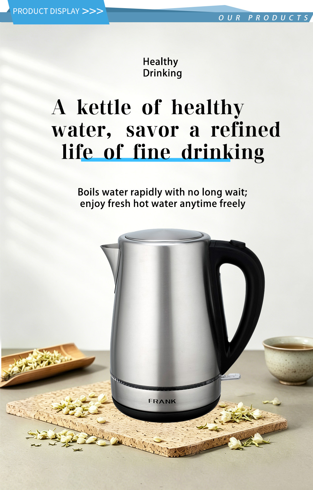304 stainless steel kettle FK-1808
