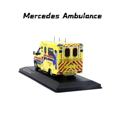 Autoart 1/43 Scale Diecast Simulation Ambulance Toy Car Model with Opening Doors