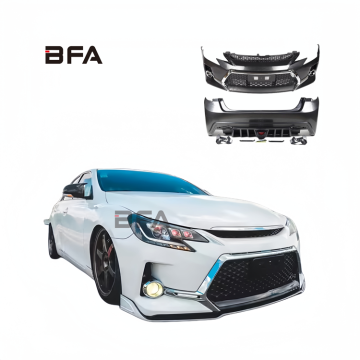 GR-Style Plastic Front Bumper Grille & Rear Bumper Diffuser Body Kit for Toyota Reiz Upgrade