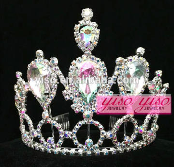 simple design hot sale rhinestone tiara