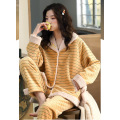 Double-sided composite fleece pajamas for women