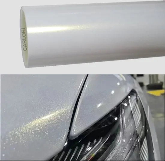 Gloss diamond pearl gold car vinyl wrap
