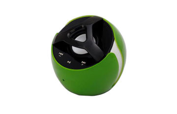 Mini Ball Bluetooth Stereo Speakers Red Vibration With Usb Cable