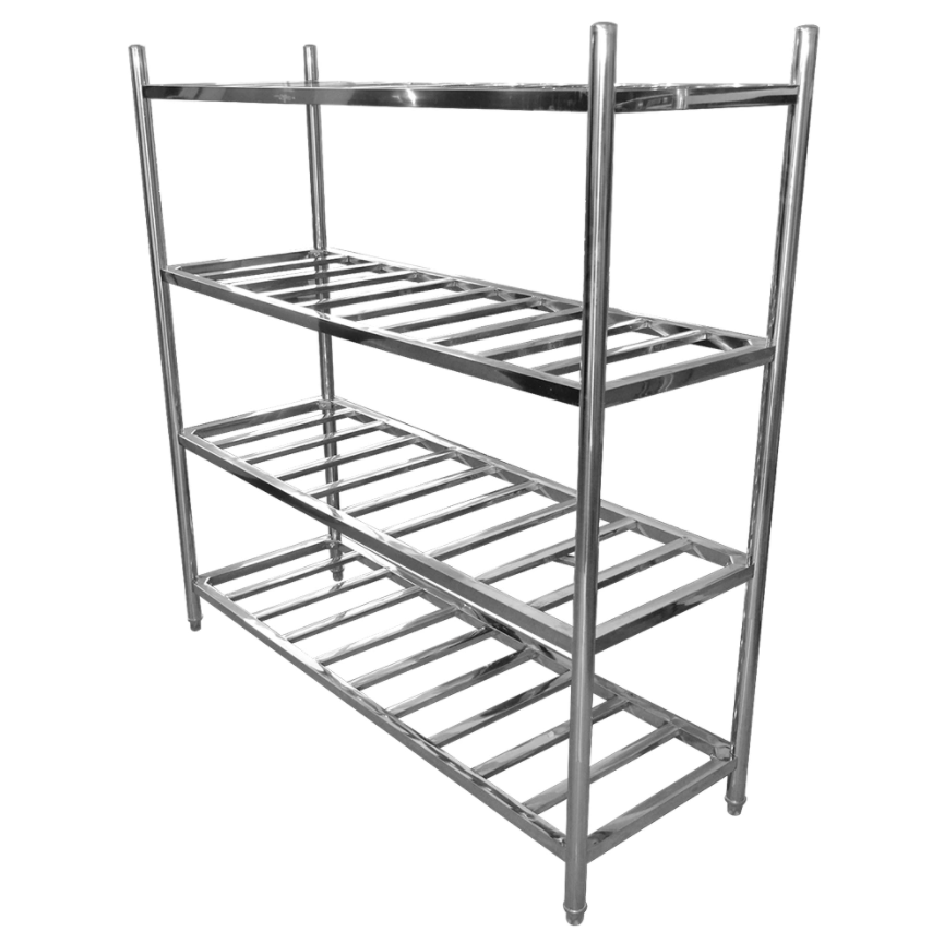 Stainless steel storage rack for bathroom