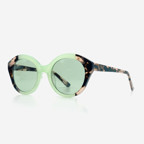 Gafas de sol de mujer de diseño ovalado de acetato