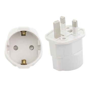 High Quality DE to UK Adaptor: EU to England Euro Plug Converter Travel Adapter AC Power Plug Adapter SCHUKO to Type G Plug