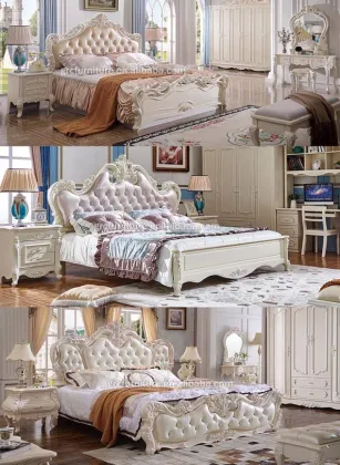 Simple Double Bed Made in China Turkey - Korean Bedroom Furniture