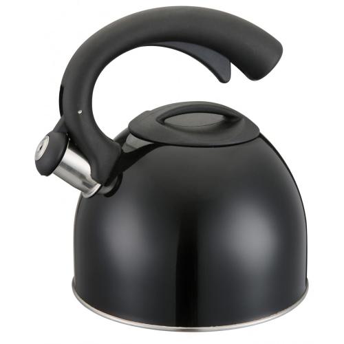 Painting Black Whistling Kettle -Long Handle