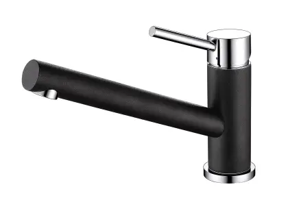 Custom Black Kitchen Faucet with Logo: OEM/ODM Water Saving Kitchen Tap Mixer
