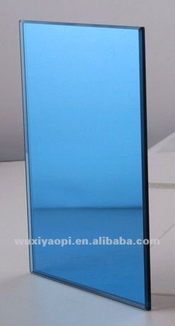 Blue reflective glass