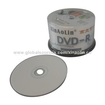 Printable DVD-R Discs with 4.7GB Data Capacity