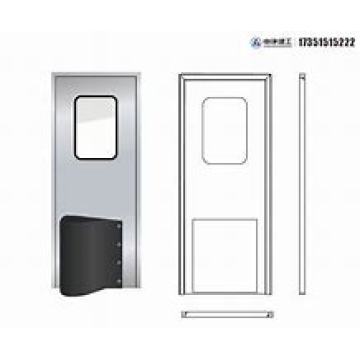 Steel collision free door (double glazed window)