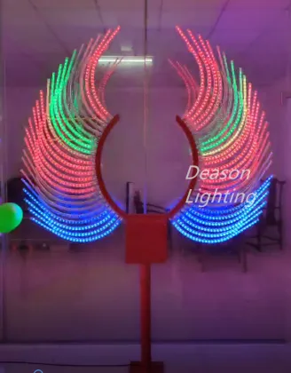 Angel Wings Firework Lights Outdoor Photo Props