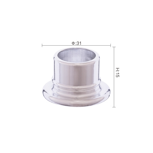 Colorful shaped collar for non spill crimp pump