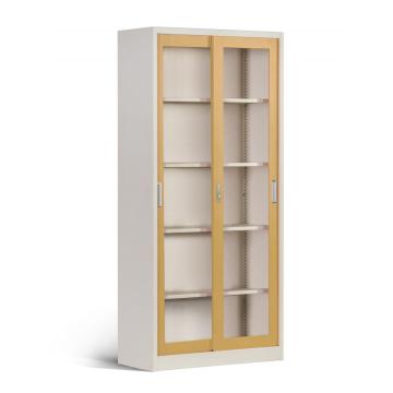 Armoires de bureau de bibliothèque de stockage de porte en verre verrouillable