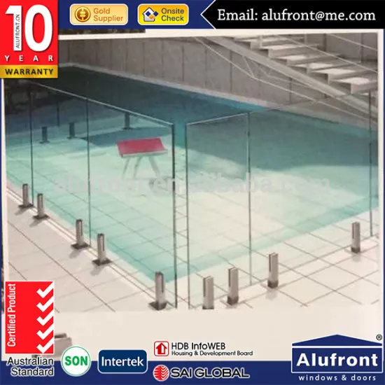 Aluminum Railing/Glass Handrail for Swing Pool