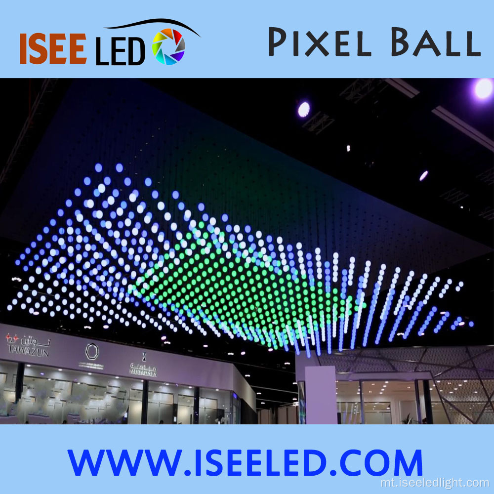 DMX RGB indirizzabbli LED LED Ball Ball Garden Light