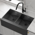 Кухненска мивка ръчно изработена 304 черна мивка от неръждаема стомана