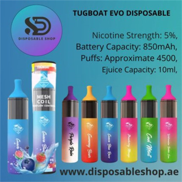 Wholesale Tugboat Evo 4500 Disposable Vape All Flavors