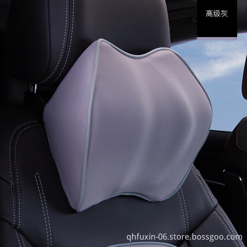Memory Foam Car Headrest Pillow for Lumbar and Neck Support During Travel