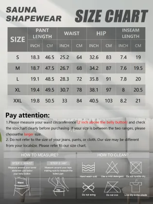 Custom Sauna Thigh Waist Trainer Pants for Weight Loss