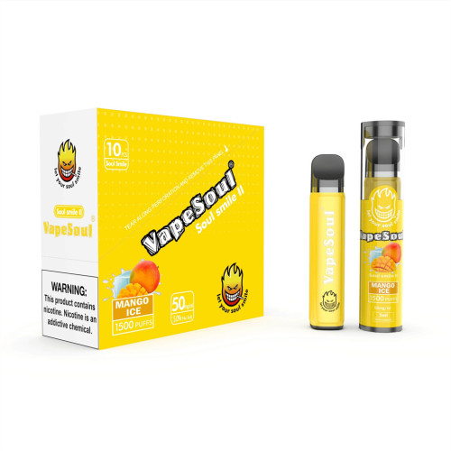 Orijinal vapesoul tek kullanımlık vape 1500 puflar